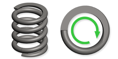 Compression spring - Right-hand wound Compression spring - Right-hand wound