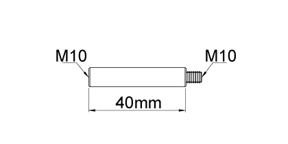 Technical drawing - Endfitting - Extension