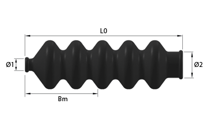 Tech Drawing - Rubber bellow