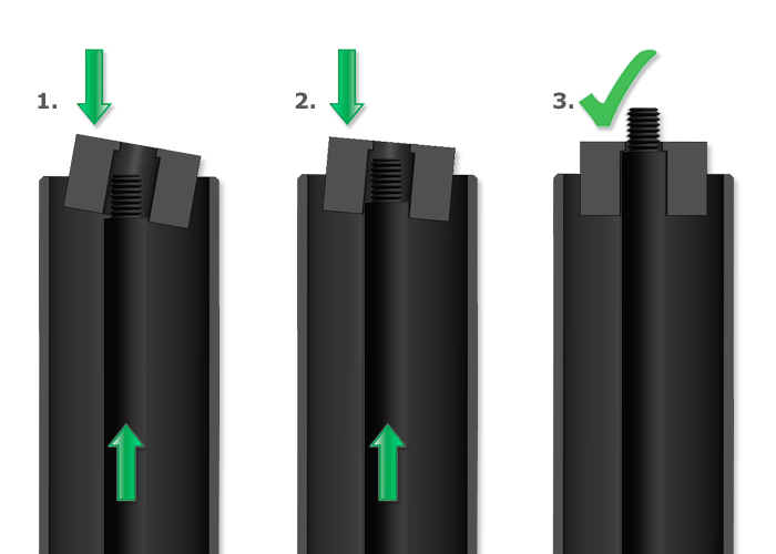 Fitting And Use - Locking tubes